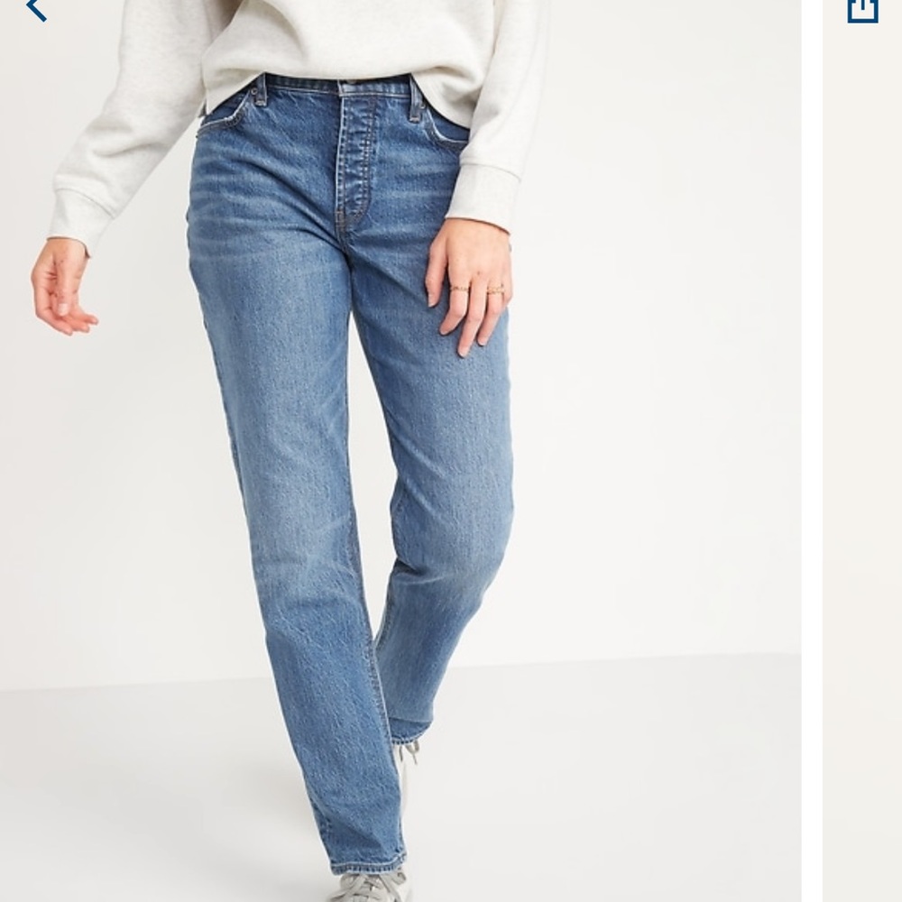 Old Navy - Slouchy Straight Jeans, Medium wash